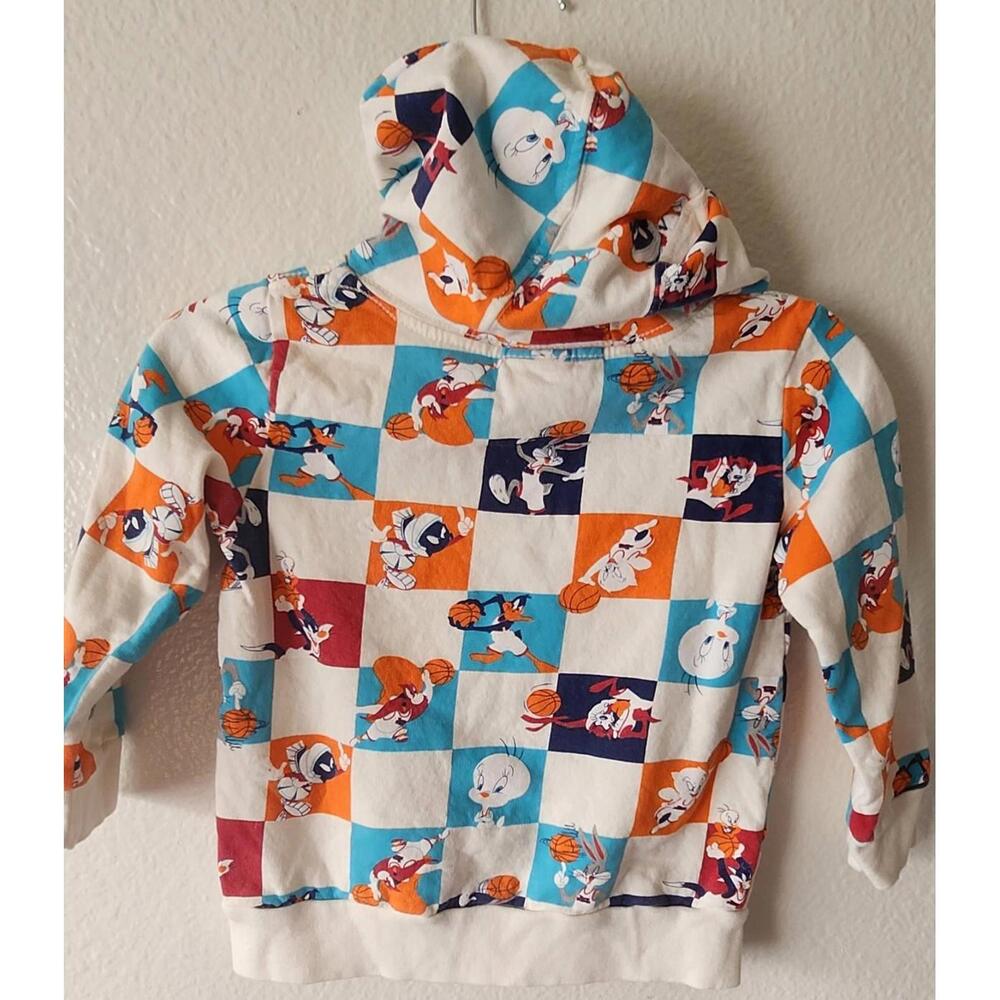 SPACE JAM A NEW LEGACY HOODIE SWEATSHIRT KIDS SIZE 4 BUGS DAFFY TAZ - Picture 4 of 4